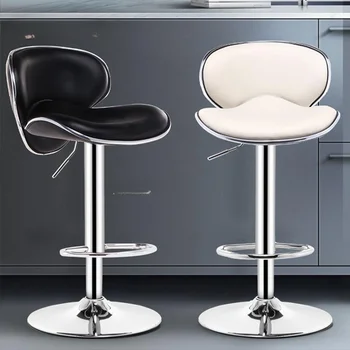 1 Pora Drugelis Atlošas, Baro Kėdės, Baro Kėdės Modernaus Baro Kėdės Aukštis Reguliuoti Pasukti Virtuvės PU Odos Baro Kėdė
