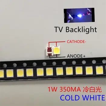 1000pcs Universalus LED Apšvietimas 1.5 W 3V 1210 3528 2835 131LM CUW JHSP Cool White Backlight LCD TV Taikymas