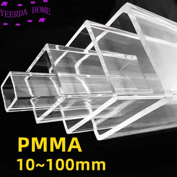 10~100mm Šonų Plotis Akrilo kvadratinių vamzdžių tuščiaviduriai kanalų skaidraus organinio stiklo vamzdis PMMA kvartetas cantal