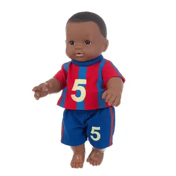 12 Colių Juoda Lėlė Afrikos Berniukas Lėlės Vaikams Žaisti Lėlės Dovana Žaislas Afrikos Juodieji Berniuko Mielas Plikas Plikas Juodas Kūdikis Realus Baby Doll