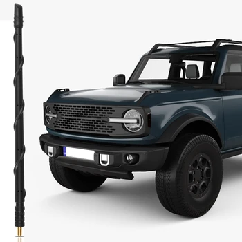 13 Colių Antena Ford Bronco 2021-2023, Naujas Spiralinės Flex Gumos Trumpas Antenos Pakeitimas, 