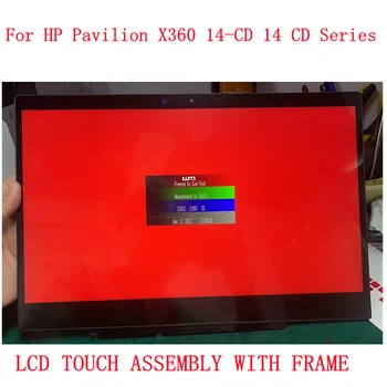 14-colių HP Pavilion x360 14 14 CD / CD 14M-CD 14M-CD0001DX L20553-001 LCD Ekranas Jutiklinis Ekranas Asamblėjos +Bezel