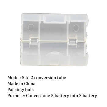 1Pcs AAA/AA-C/D Baterijos Derinys Cell Baterijos Laikymo Dėžutė Adapteris, AAA AA Turėtojas Atveju Konverteris Atvejais