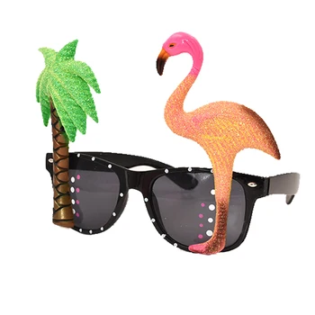 1Pcs Flamingo Plastikinių Akinių Havajų Stiliaus Kamuolys Juokingi Akiniai Vasaros Beach Party, Dekoratyviniai Reikmenys