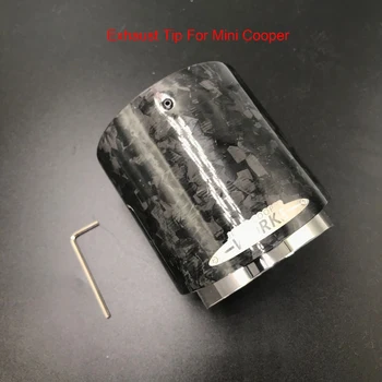 1PCS Naujausias Mini Cooper Išmetamųjų Patarimas Anglies Pluošto duslintuvo vamzdį F54/F55/F56/F57/F60/r55 toksiškas gyvūnijai Coopper S/Cooper R56 S