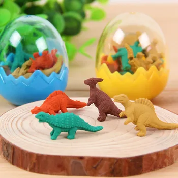 1PCS，Mielas dinozaurų kiaušinių gumos korėjos kūrybos studentų apdovanojimai Yiwu mažas prekių didmeninės mini gumos. Spalvos atsitiktinės.