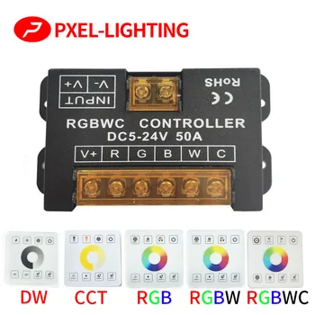 2.4 G RD Viena spalva/BMT/RGB/RGBW/RGBWC(RGB+BMT) LED Juostos Valdiklis DC 5V (12V 24V Šviesos juosta 86 sty Touch Panel Jungiklis Dimeris
