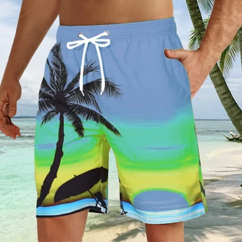 2023 Greitai Sausos Vasaros Vyrų Havajų Paplūdimio Šortai Mados 3D Atspausdintas Drabužiai, Maudymosi Plaukimo Trumpas Kelnes Paplūdimio Drabužiai Dropshipping