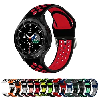 20mm Silikono Dirželis Watchband Samsung Galaxy Watch4 40 44mm/Watch 4 Klasikinis 42 46mm Rankogaliai Galaxy Aktyvios 2 Apyrankę Diržas