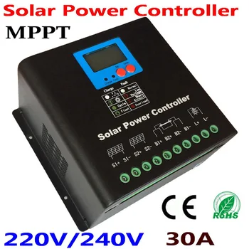 220V 240V 50A 30A 60A PV MPPT saulės energijos reguliatorius naudoti saulės sistemos valdiklis naujas produktas, LED&LCD Ekranas,Dual-aušinimo ventiliatorius