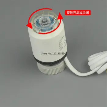 230V, NC elektros terminė pavara vožtuvas galvos termostatas kolektorius grindinio šildymo, radiatorių normaliai uždaras