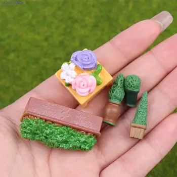 2vnt Miniatiūriniai Lėlių Dirbtinių Augalų Vazoninių Augalų, Modelis, Modeliavimas Baldų Reikmenys Doll House Dekoro Vaikams, Žaislai