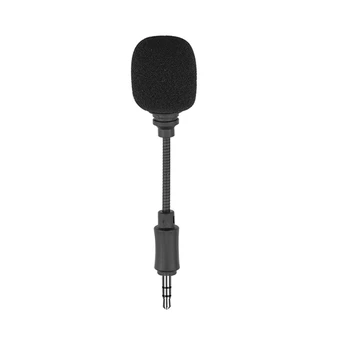 3.5 mm Mini Mikrofonas In-line Trys Lenkai Trumpas Mikrofonas DJI OSMO Kišenėje Veiksmo Kameros