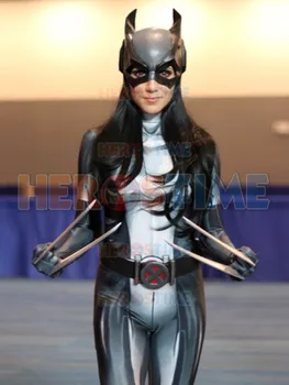 3D Spausdinimo X-men X-23 Laura Kinney Cosplay Kostiumų Moterų Vaikai X-23 Laura Kinney Helovinas Xmen Supermeno Kostiumas