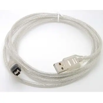 4feet 4FT USB2.0 Malė į 4 Pin Firewire IEEE 1394 Sukelti Duomenų Perdavimo Kabelis Pratęsimo Adapteris Keitiklis forMINI DV, HD redaguoti vnt
