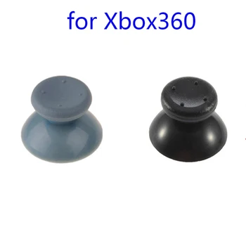 50pcs/daug Originalo Analogas Padengti 3D Bžūp XBOX360 Controller Grybų Padengti Thumbstick Kreiptuką Cay Pakeisti Juoda ir Pilka