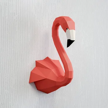 53cm Flamingo Geometrinis, Popieriniai Kambarį Apdaila Sienos 