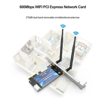 600M WiFi Adapteris Juosta 5 ghz/2,4 GHz Belaidžio ryšio 