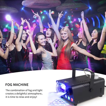 600W RGB Nešiojamų Rūko Mašina su 3-jų Spalvų LED Apšvietimas Nuotolinio Valdymo Etapas, Šviesos, Dūmų Mašina Šalis Live Koncertas, DJ Baras