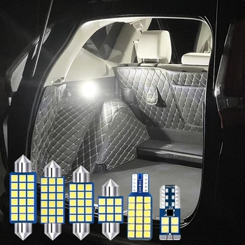 6pcs 12v Klaidų Automobilių, LED Lemputes, Interjero Dome Skaitymo Lempos Kamieno Šviesos Skoda Rapid 2015 2016 2017 2018 2019 Priedai