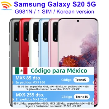 95% Naujas Originalus Samsung Galaxy S20 5G G981N ROM 128 GB RAM, 12 GB Octa Core Snapdragon NFC 5G