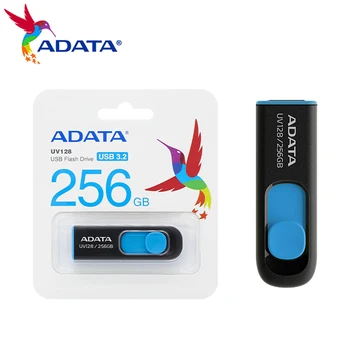 ADATA UV128 USB Flash Diskas 128GB 64GB 32GB 16GB USB 3.2 
