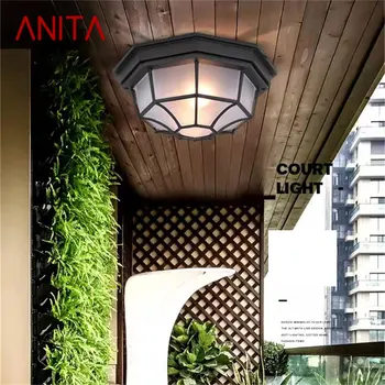 ANITA Europos Stiliaus Lubų Šviesos Lauko Modernios LED Lempos Vandeniui Namų Koridoriaus Apdaila