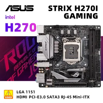ASUS ROG STRIX H270I ŽAIDIMŲ+i7 6700 LGA 1151 Plokštė Rinkinys Intel H270 DDR4 32GB M. 2 USB3.1 PCI-E 3.0 Mini-ITX Už 7/6th gen