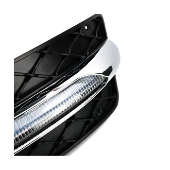 Automobilio LED Rūko Žibintas DRL Šviesos važiavimui Dieną Mercedes Benz W204 C-Klasės C300 C280 Sport 2013-2014 Kairėje