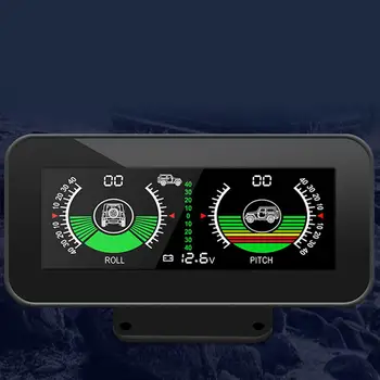 Automobilių Kampas Šlaito Metre Automobilių HUD GPS Spidometras Elektroninis Kompasas Clinometer Rodiklis Transporto priemonių RV Sunkvežimių Reikmenys