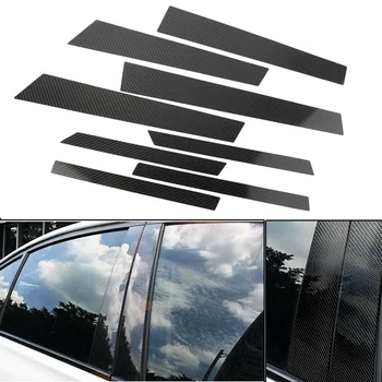 Automobilių Langų B Statramsčio Apdaila Padengti BMW X6 2014-2018 M. X-Serijos Anglies Pluošto Optikos ABS Priedai