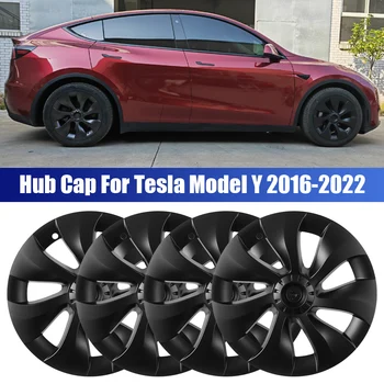 Automobilių Ratų Bžūp Rinkinys 4Pcs už Tesla Model Y 2016-2022 Automobilių Hubcap Stebulės Dangtelis Pakaitinis Automobilis Priedai, Pilnas draudimas 19 Colių