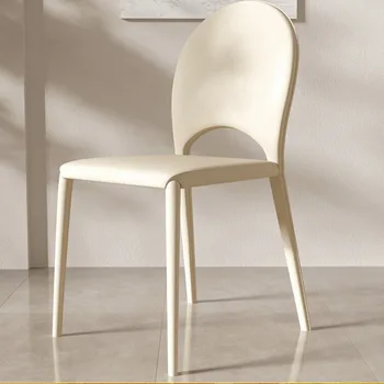 Baltos Odos Valgomojo Kėdės Šiaurės Minimalistinio Balno Dizainerio Kėdės, Miegamojo, Stalo, Tualetinis Staliukas Silla De Comedor Namų Baldai