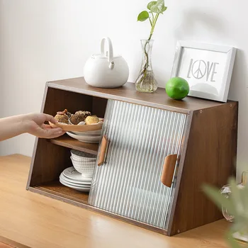 Bambuko Japonijos Darbalaukio Švediškas Stalas Ekranas Kabineto Virtuvės Countertop Taurės Stalčiuko Namų Mini Virtuvės Spintoje Pritaikymas Savo Reikmėms