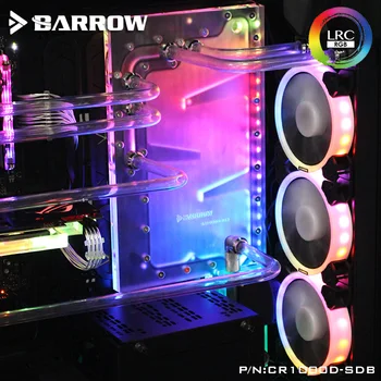 Barrow CR1000D-SDB V1, Kelių Lentų Corsair 1000D Atveju, Intel CPU Water Block & Vieno/Dviejų GPU Pastate