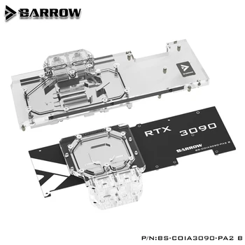 BARROW Dvigubas Vandens Aušinimo Bloką naudoti Spalvinga iGame RTX 3090 Advanced OC /RTX 3080 Ultra OC GPU Kortelę Su backplane A-RGB