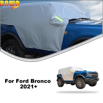 BAWA Vėjo Snowproof Rainproof Dulkėms Automobilių Padengti Ford Bronco 2-Durų 2021Up Stabdžių Saulės Pavėsyje, Šildomi Accessoriess