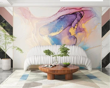 beibehang Individualų new Nordic ranka-dažytos abstraktaus meno aliejaus tapybai TV foną, sienos popieriaus sofa 3D freskos viešbučio restoranas