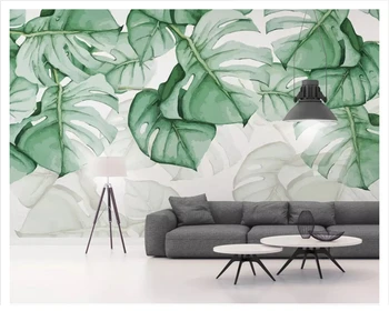 beibehang Klasikinis modernus papel de parede 3d tapetai ranka pieštas šarvai atgal tropinių augalų fone sienos popieriaus freskos
