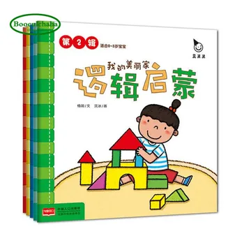 Booculchaha Kūdikių Logiška nušvitimą paveikslėlių knygą Vaikams Kinijos apsakymų knygų ,nustatyti 5