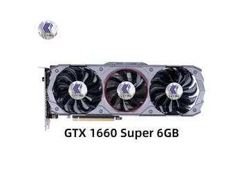 CCTING GTX 1660 Super 6GB Grafikos Kortelės GDDR6 12NM 192Bit PCI-E 3.0×16 8Pin NVIDIA Vaizdo Kortelės Palaikymas Žaidimų Darbastalio GPU Panaudota