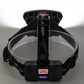 COB LED Žibintai Žibintuvėlis USB Įkrovimo Vandeniui 4 Režimai Naktį Saugos Perspėjimo Lemputė Kempingas, Žygiai Veikia Žvejybos