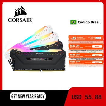 CORSAIR ddr4 pc4 ram 8GB 3000MHz RGB PRO DIMM Desktop Memory Support plokštė 8GB memoria ddr4 ram 3200mhz 3600mhz 16gb ram
