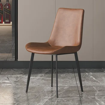 Custom 550cm plius didelė sala baro kėdės, nugaros italijos šviesos prabangus odinis valgomojo kėdės, aukštas pėdos šiuolaikinių namų