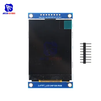 diymore 2,4 colių TFT LCD Ekranas Ekrano Modulis SPI Serial Interface ILI9341 Vairuotojo 240x320 LCD Valdybos Arduino 3.3 V