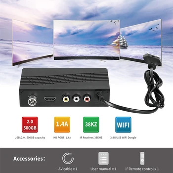 DVB-T2 H. 264 Skaitmeninės TV Box Keitiklis Vaizdo Imtuvas IPTV Grotuvas Set Top Box, Smart TV BOX, STB DVD HIFI Stiprintuvas