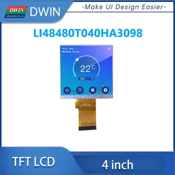 DWIN 4 Colių IPS RGB 24 bitų 300nit TFT LCD Modulis ST7701S Vairuotojo IC Su Atspariu Capacitive Touch LI48480T040HA3098