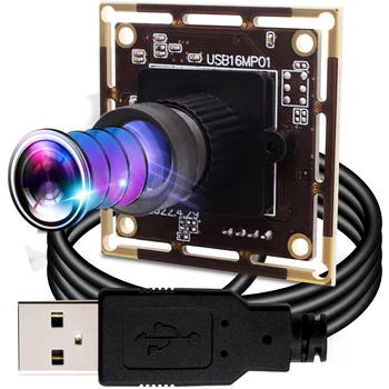 ELP 16MP USB Kamera 4656x3496 CMOS IMX298 USB2.0 Fotoaparato Modulio uv-C OTG Plug Žaisti USB Kamera Windows 