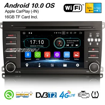 Erisin 5914 Android 10.0 Autoradio Navi Automobilio Stereo CarPlay DAB+ Wi-fi
