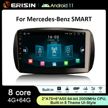 ES8999S IPS Android 11.0 automagnetolos, GPS Radijo Mercedes-Benz SMART SWC DSP Autoradio Belaidžio CarPlay 4G LTE OBD Bluetooth